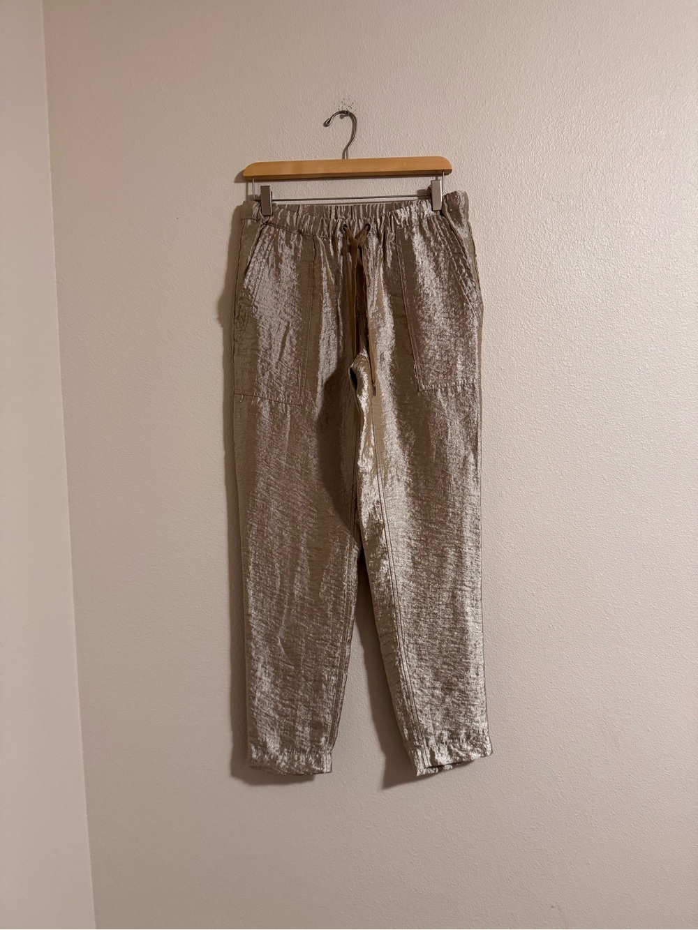 J. Crew Light Beige Drawstring Joggers